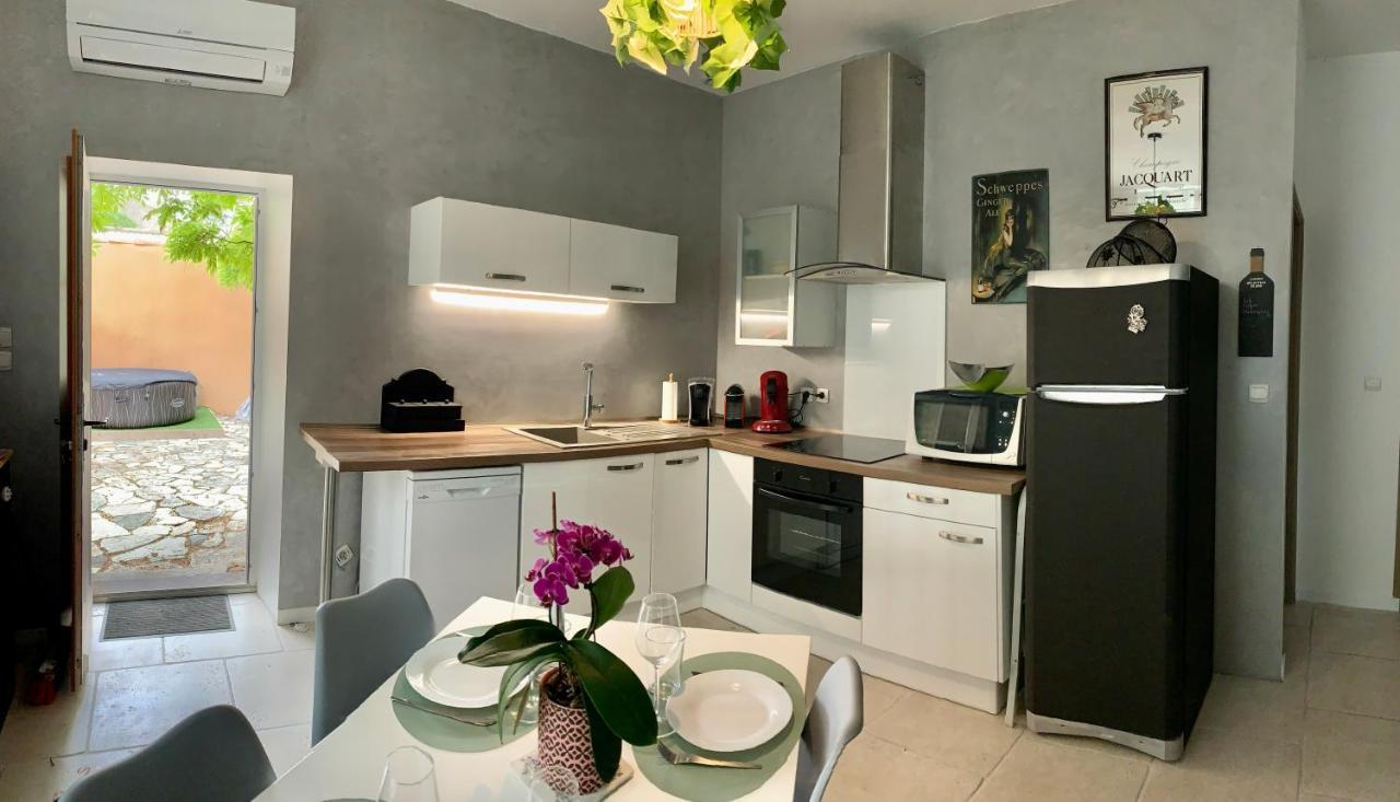 Appartement avec jardin et Spa privatifs Cazouls-lès-Béziers Extérieur photo